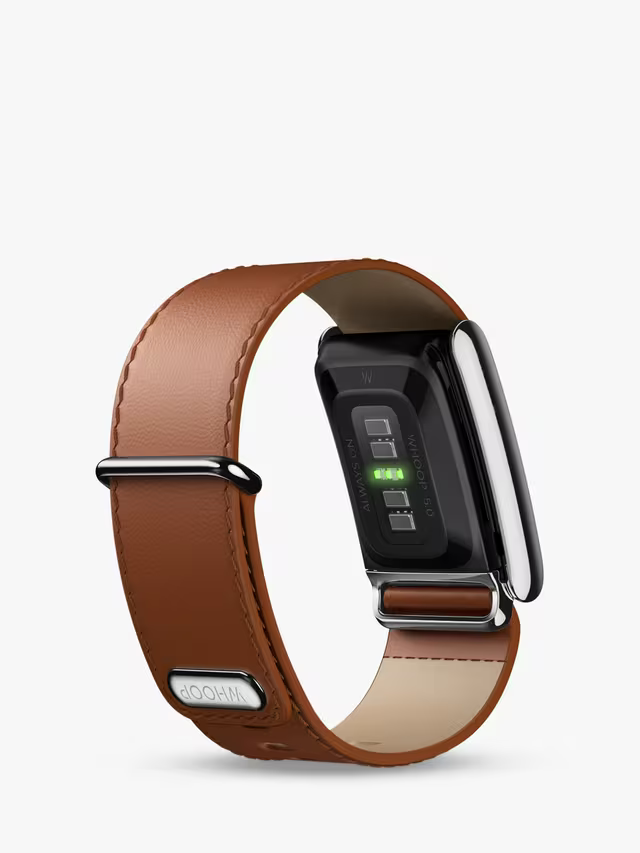 Whoop 5 LeatherLuxe Band Titanium