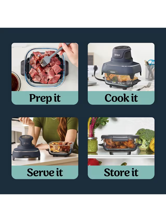 Ninja CRISPi 4-in-1 Portable Glass Air Fryer
