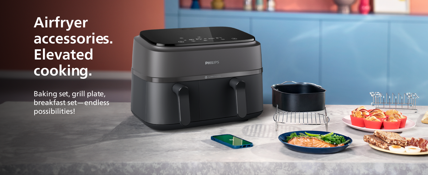Philips AirFryer 3000 Series Dual Basket XXL 9L  NA350/00