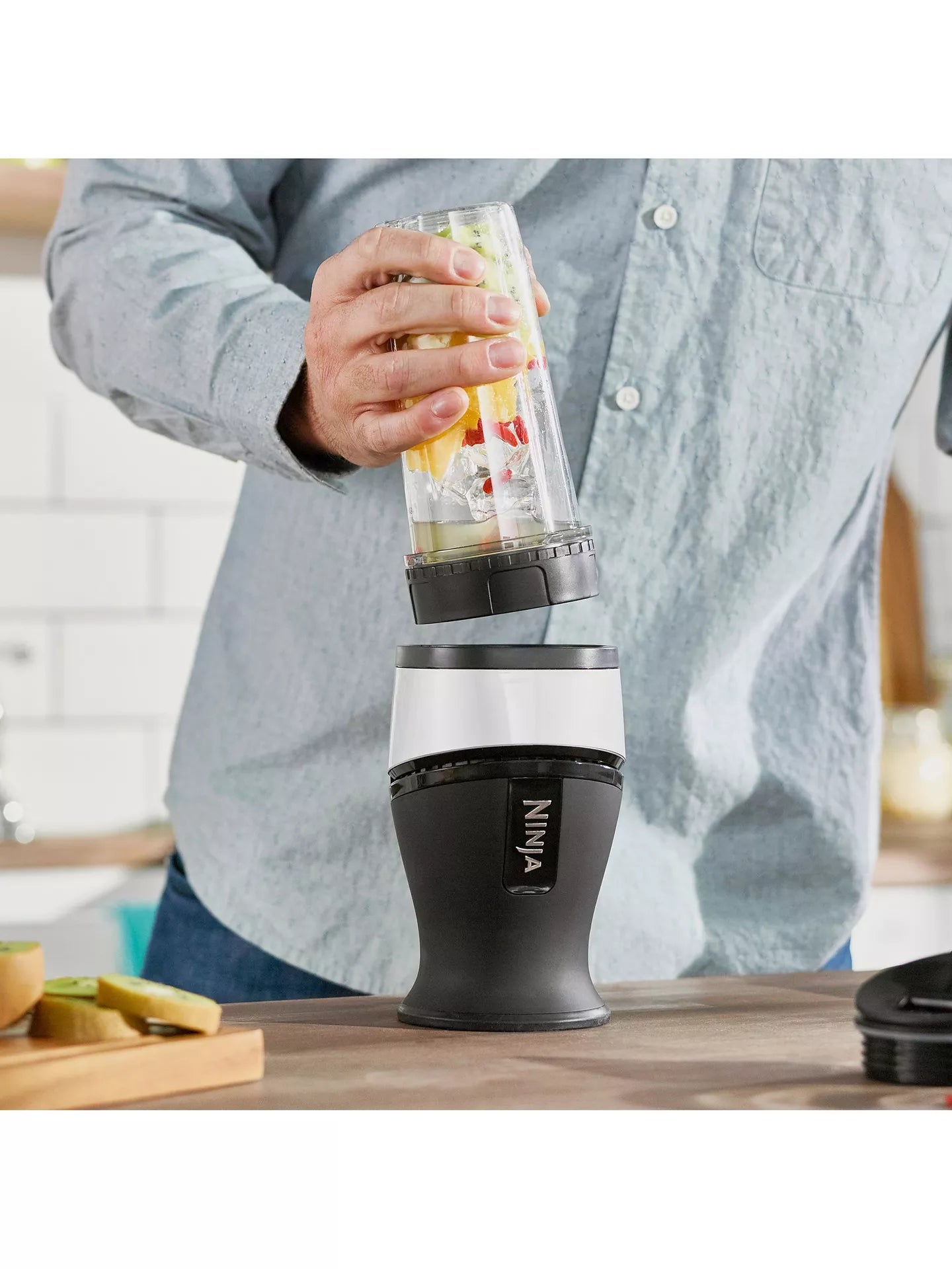 Ninja Nutri 700W Slim Blender & Smoothie Maker QB3001