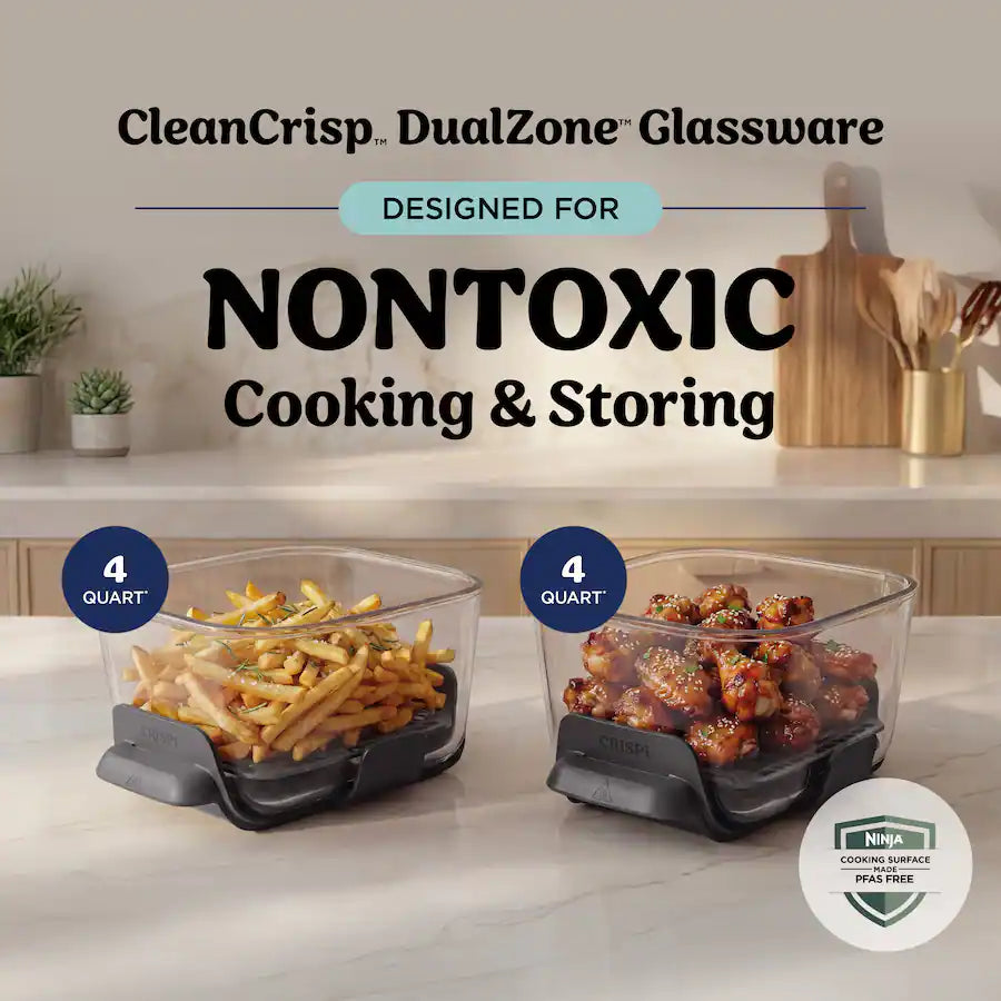 Ninja CRISPi DualZone 8-in-1 Function Glass Air Fryer DD102