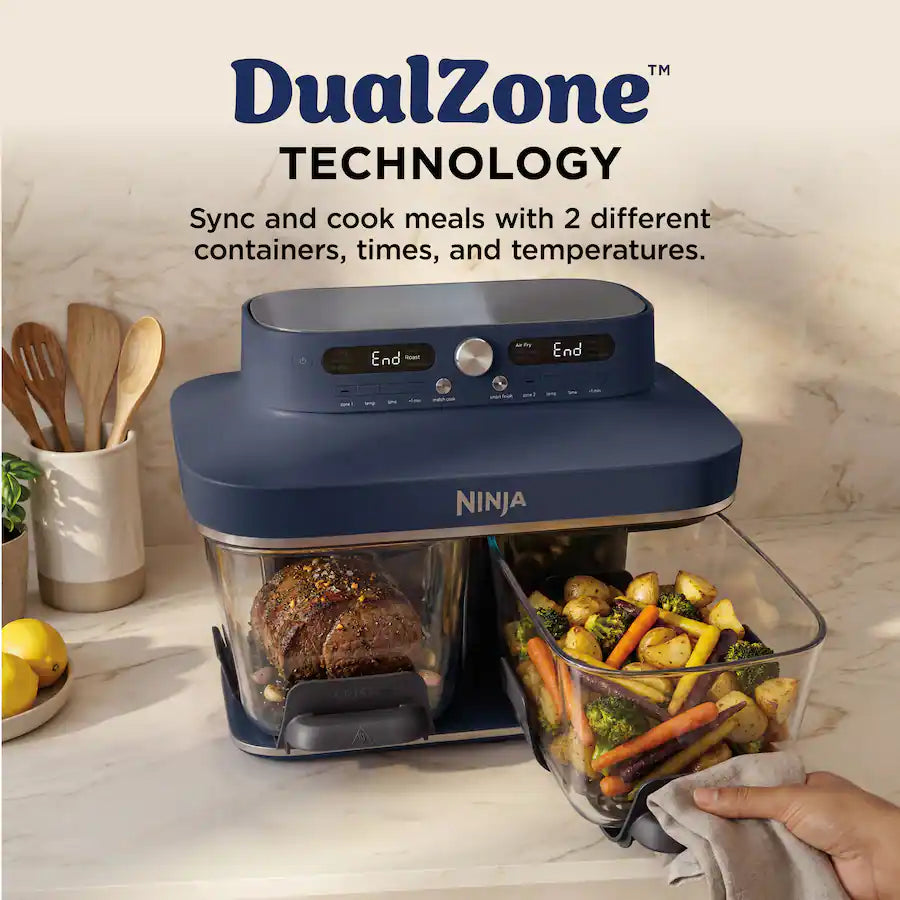 Ninja CRISPi DualZone 8-in-1 Function Glass Air Fryer DD102