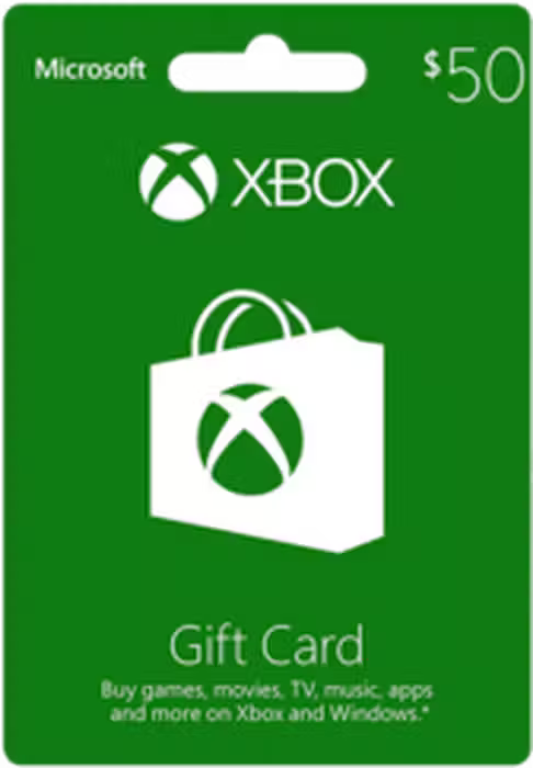 Xbox Live $50 Gift Card US