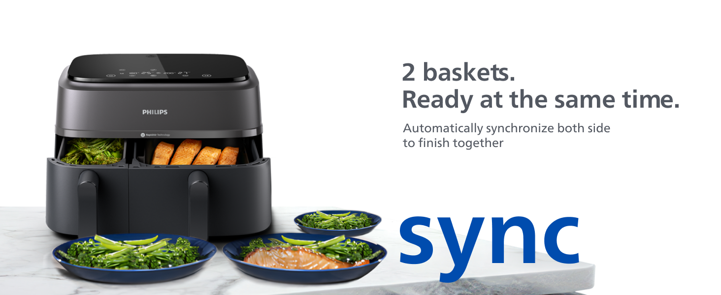 Philips AirFryer 3000 Series Dual Basket XXL 9L  NA350/00