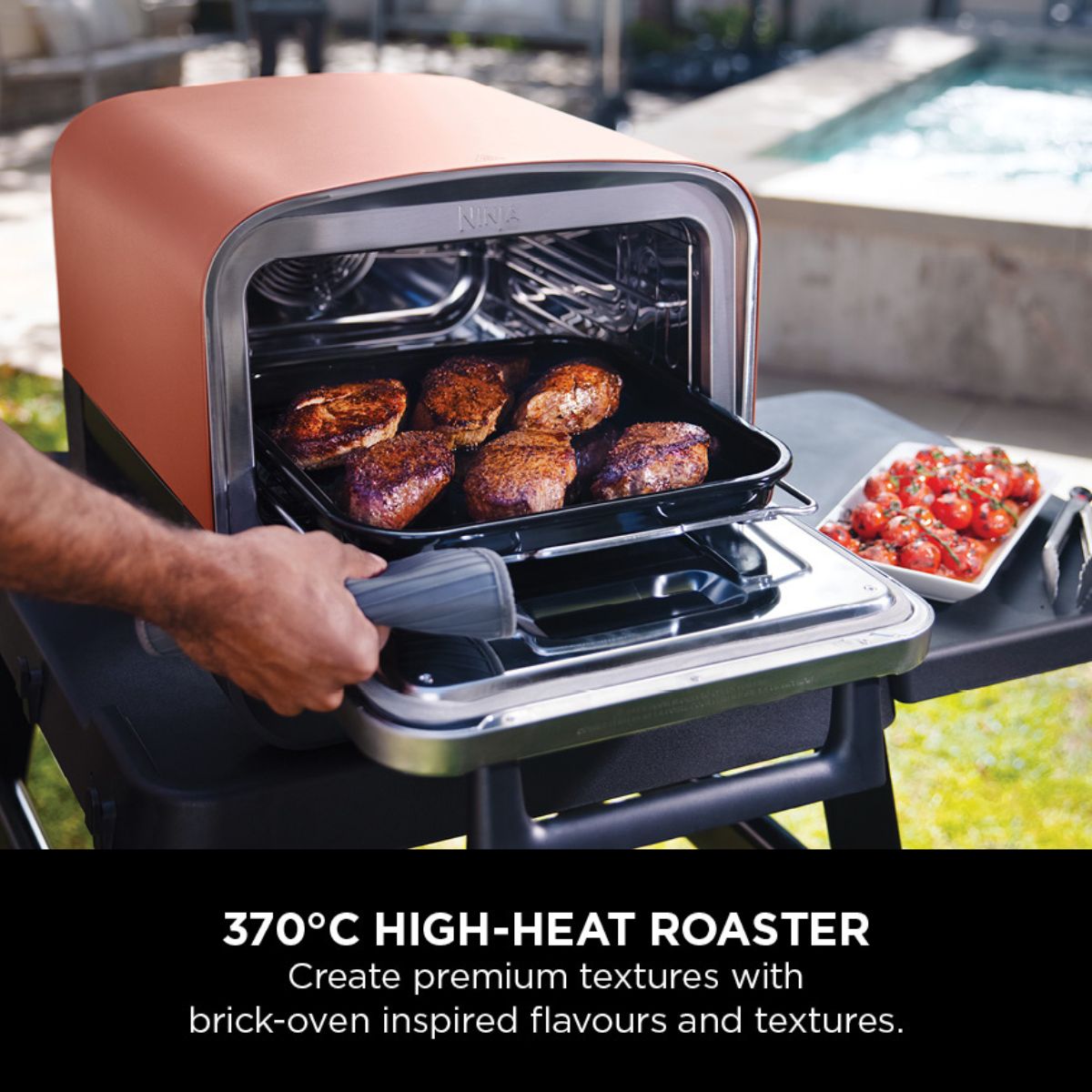 Ninja Woodfire 8-In-1 Electric Oven  Pizza Maker And BBQ Smoker OO101