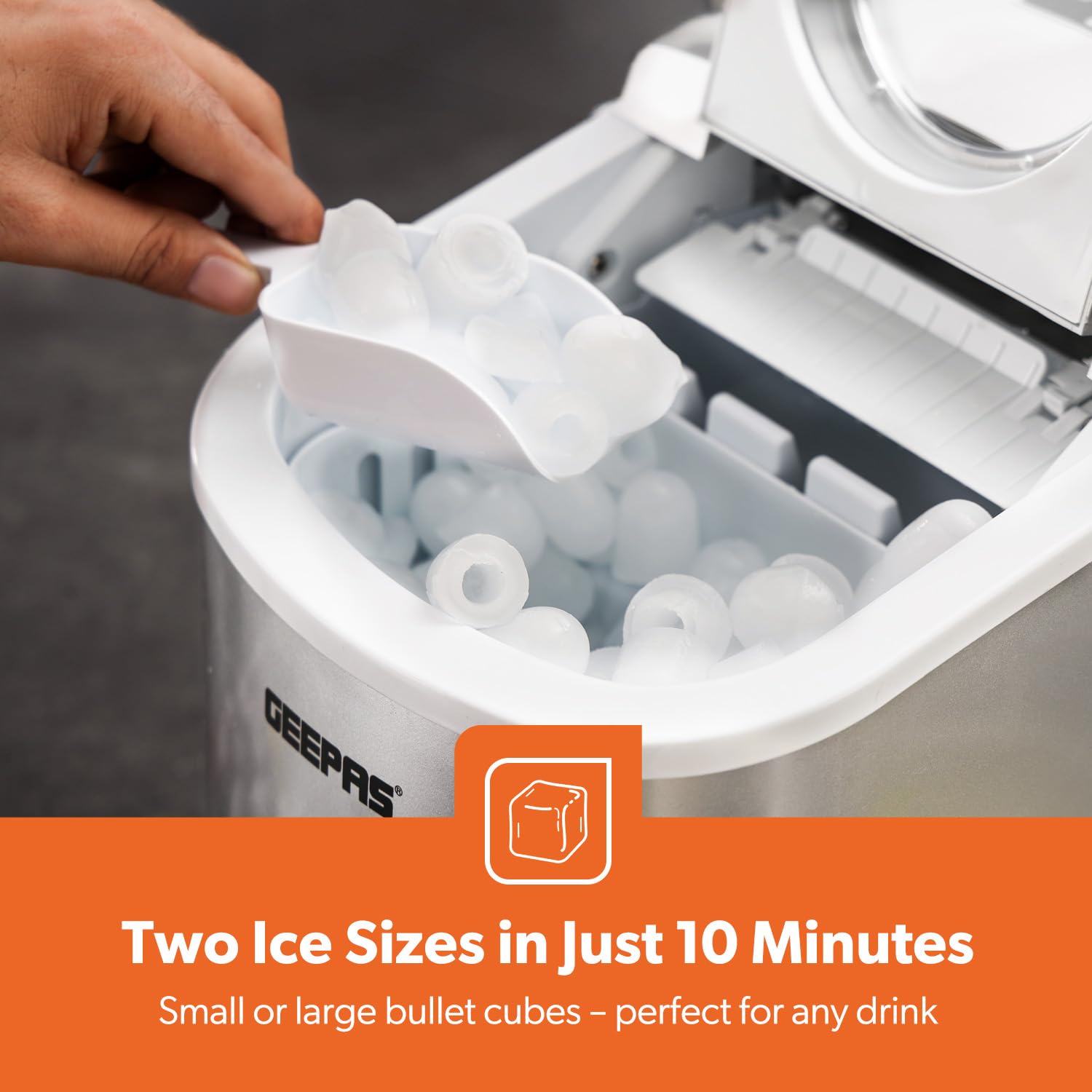 Geepas Portable Automatic Ice Maker GIM63015