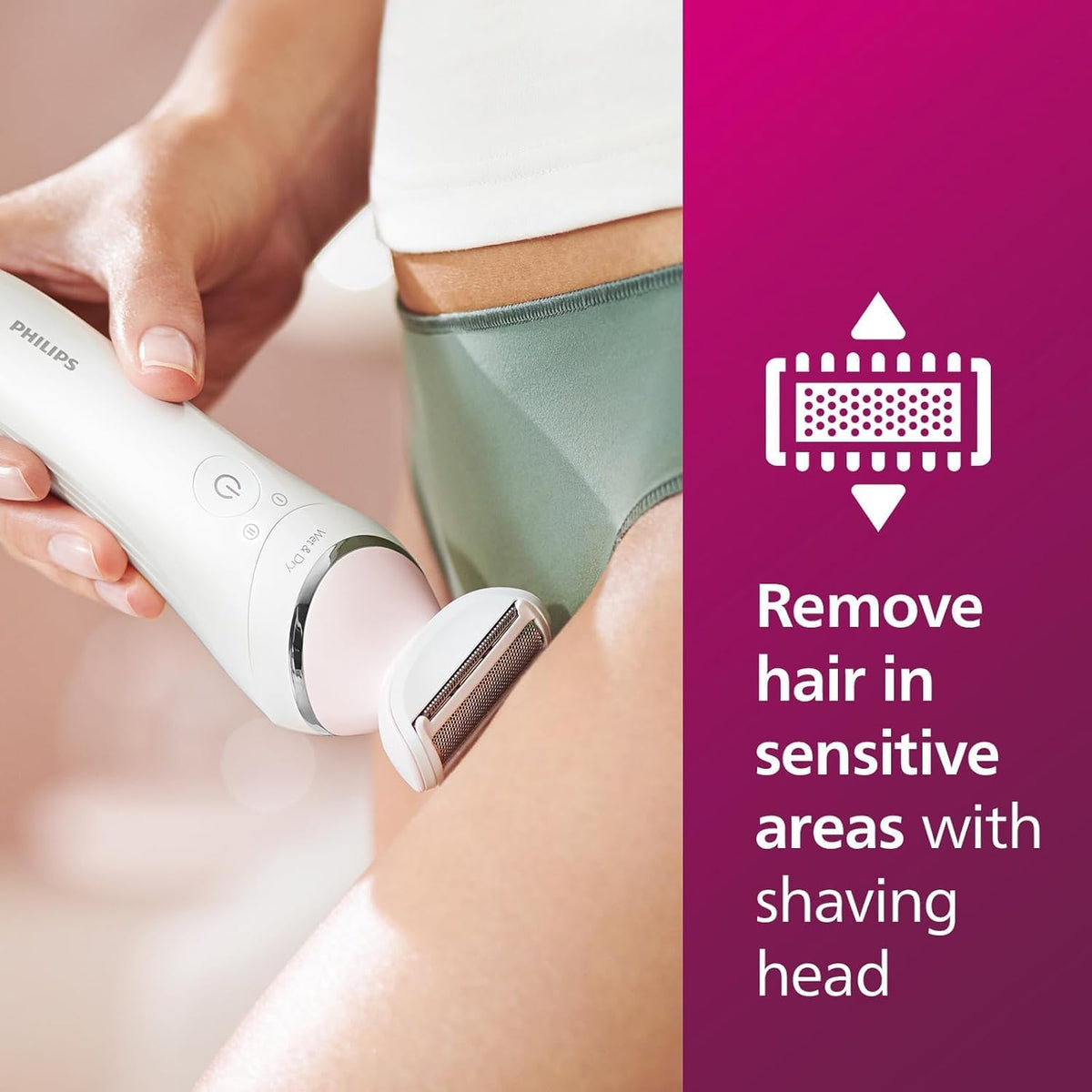 Philips  Epilator Series 8000 Wet & Dry Epilator BRE700/00