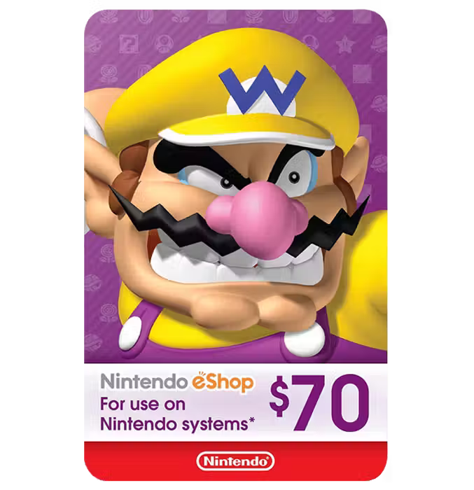 Nintendo eShop $70 USA