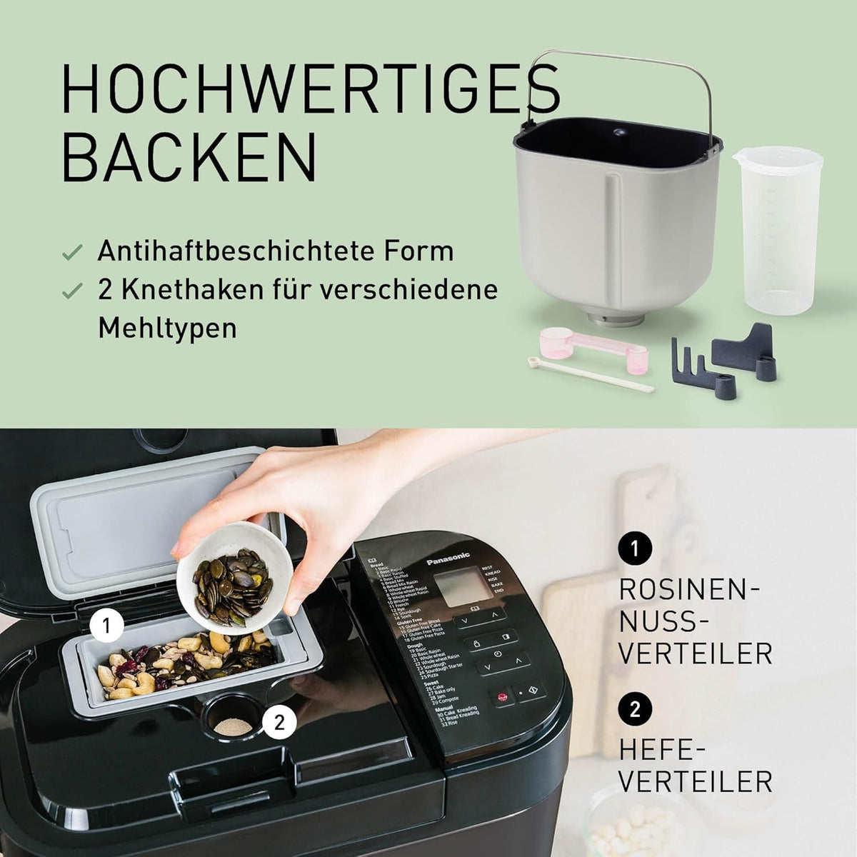 Panasonic Fully Automatic Bread Maker with Dual Dispenser SD-YR2540