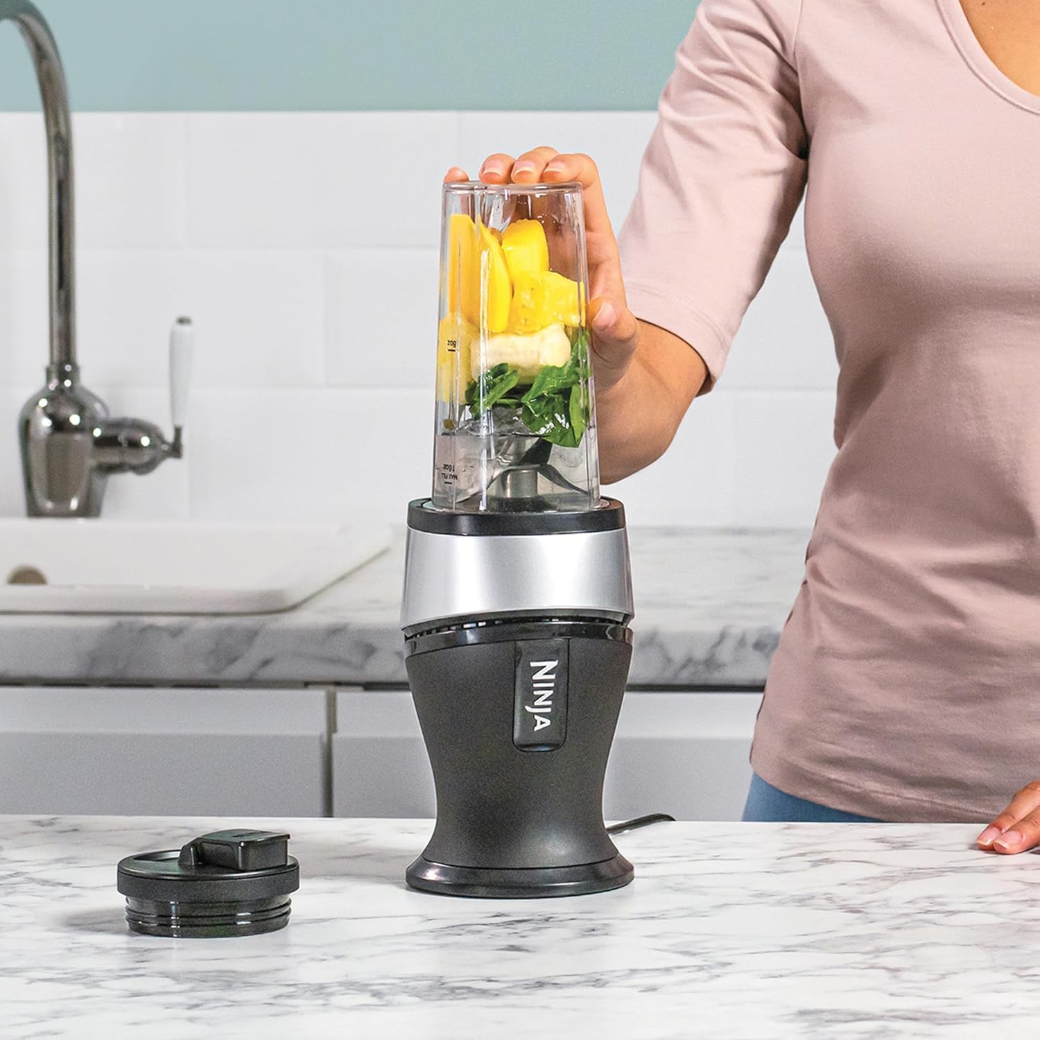Ninja Nutri 700W Slim Blender & Smoothie Maker QB3001