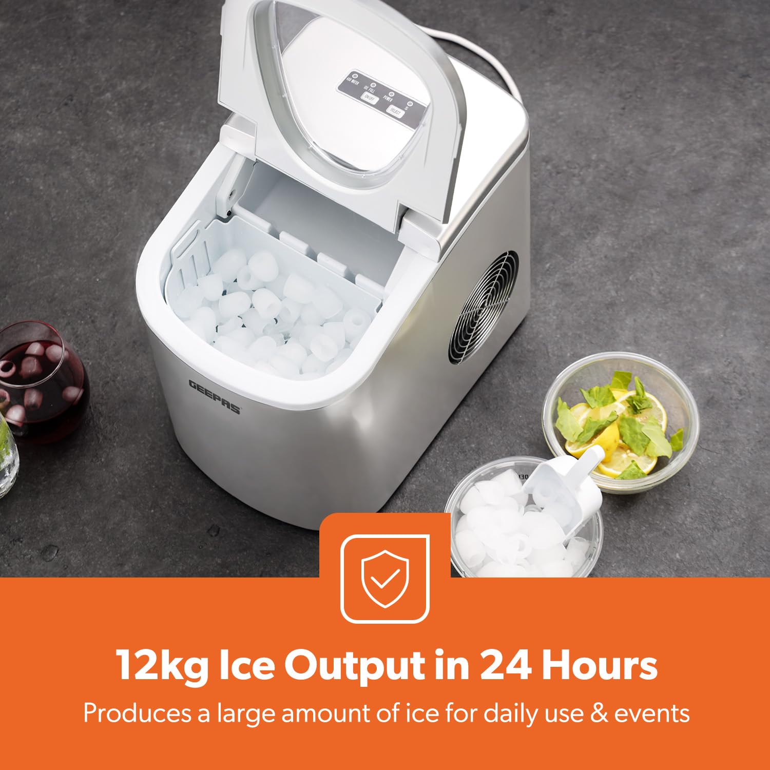 Geepas Portable Automatic Ice Maker GIM63015