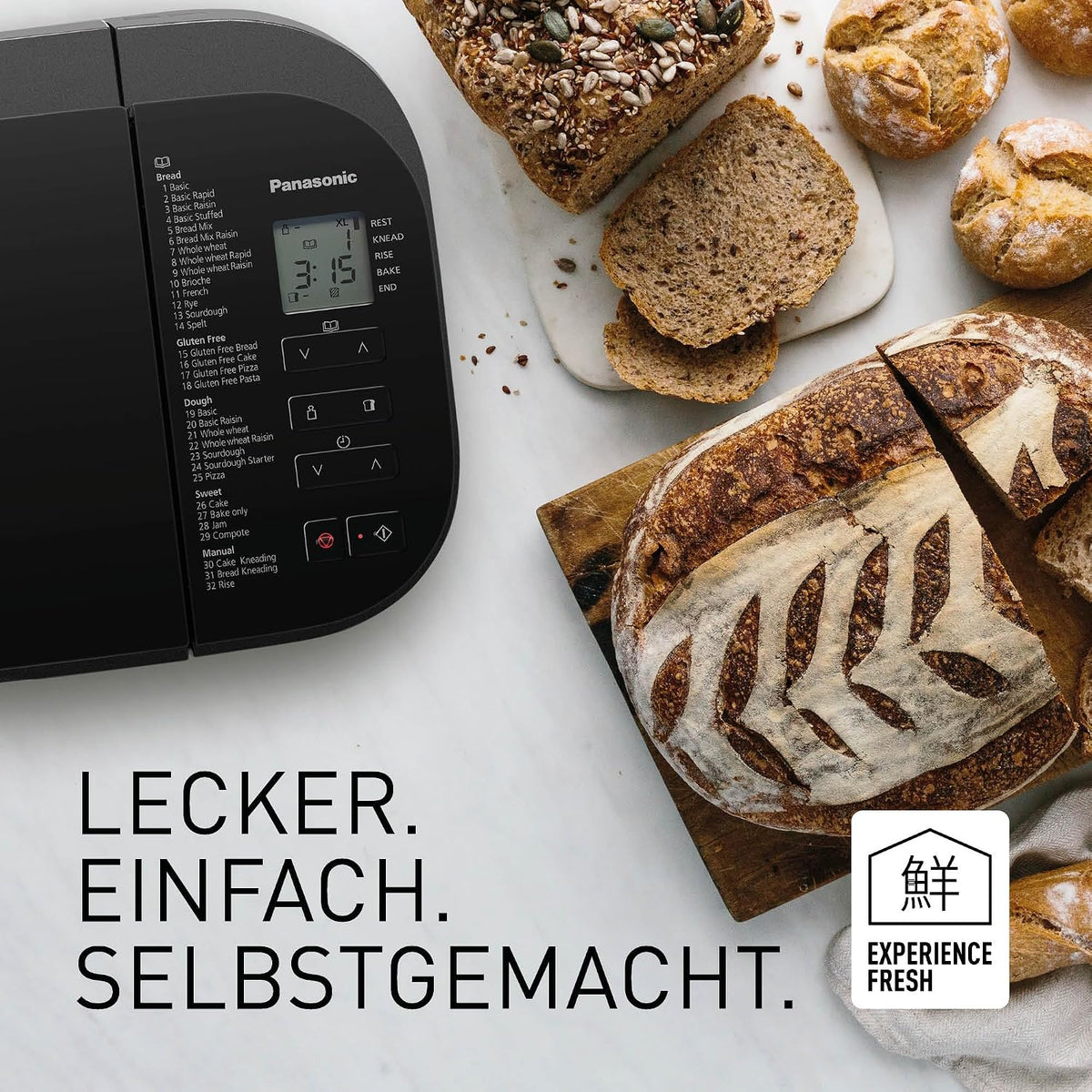 Panasonic Fully Automatic Bread Maker with Dual Dispenser SD-YR2540