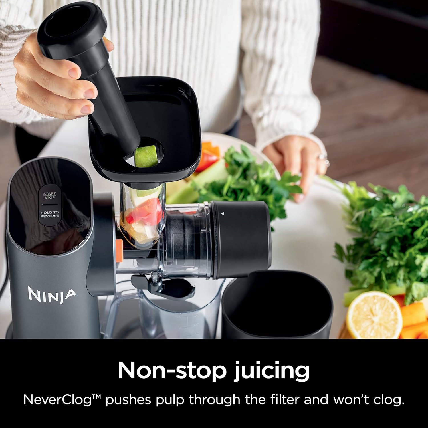 Ninja Cold Press Juicer with Anti-Clog Filter JC151