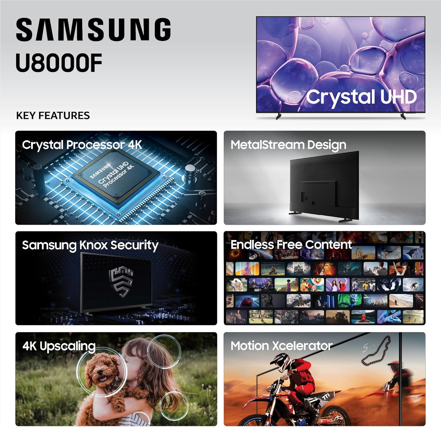 Samsung Crystal UHD U8000F 4K Smart TV