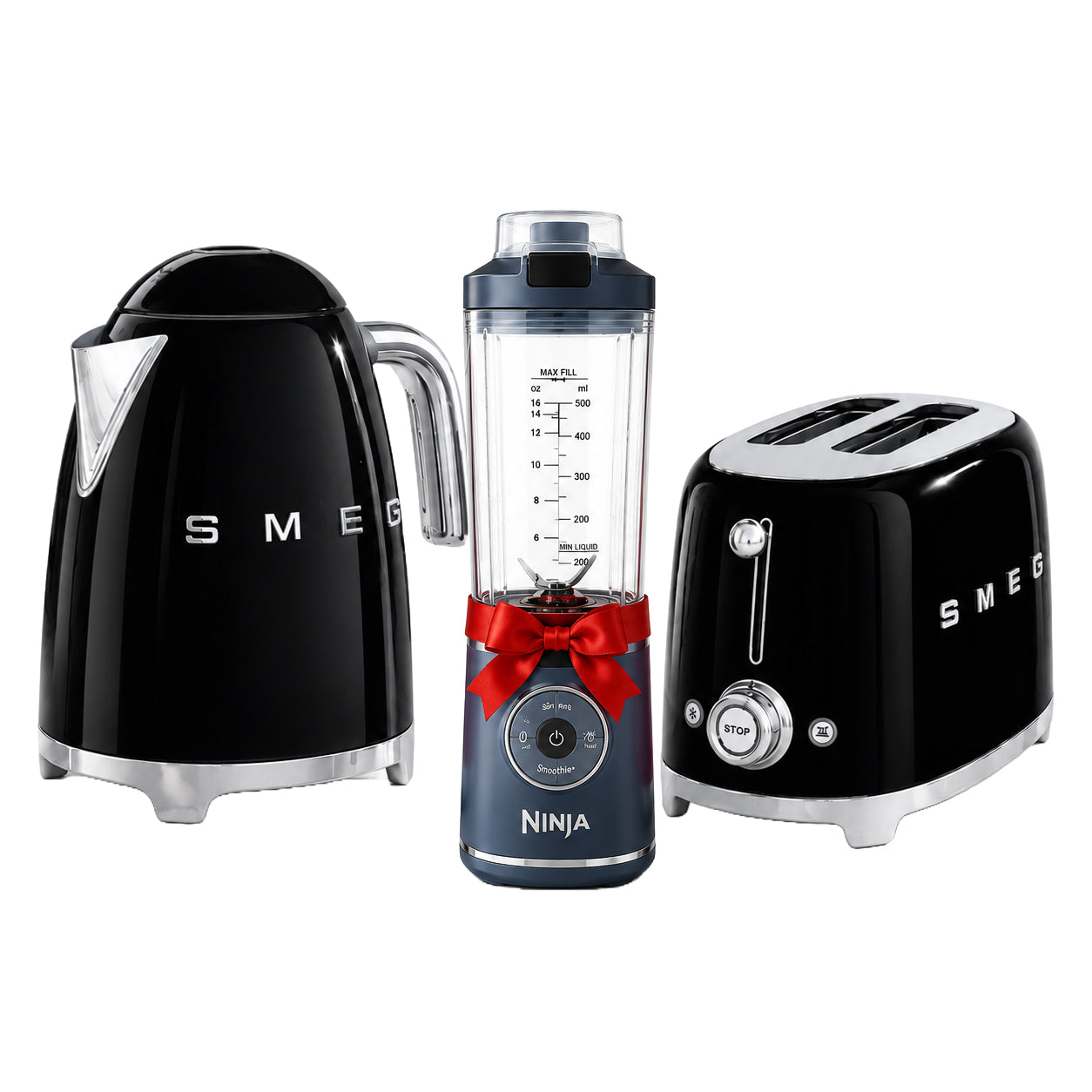 Smeg Bundle ( Kettle + Toaster )  + Portable Blender Free