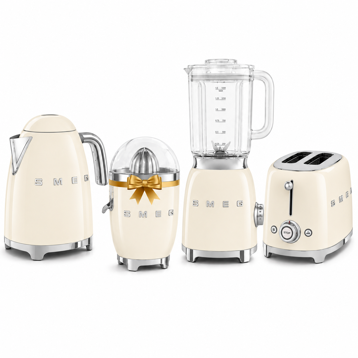 Smeg Summer Bundle 3 ( Kettle, Toaster, Blender and Juicer )