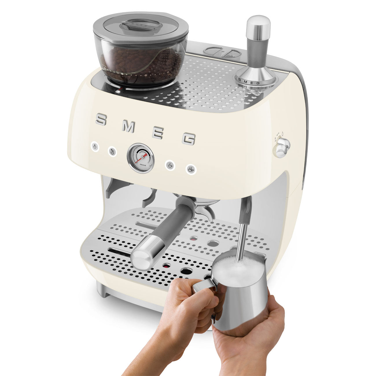 Smeg Manual Espresso Coffee Machine with built-in Grinder EGF03