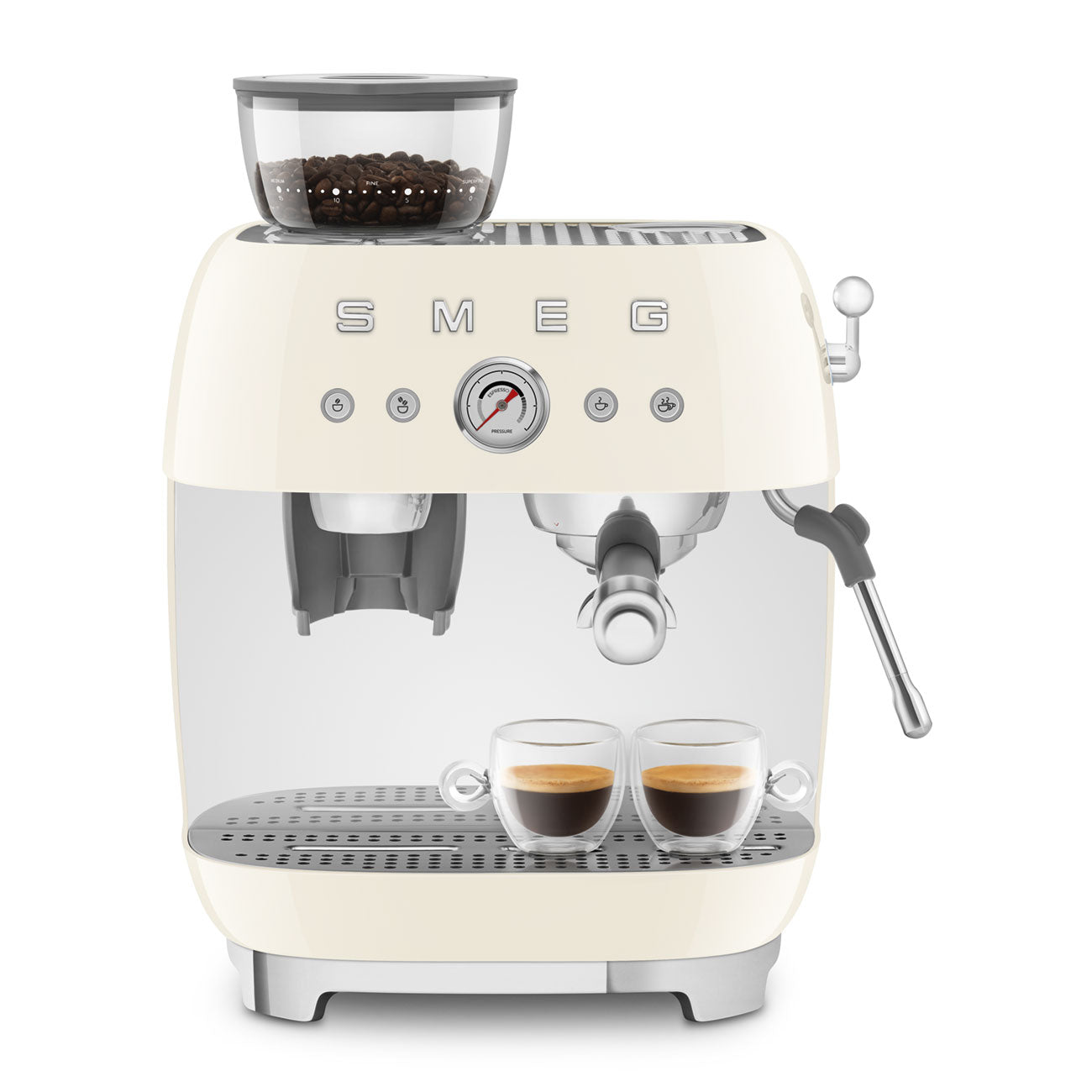 Smeg Manual Espresso Coffee Machine with built-in Grinder EGF03