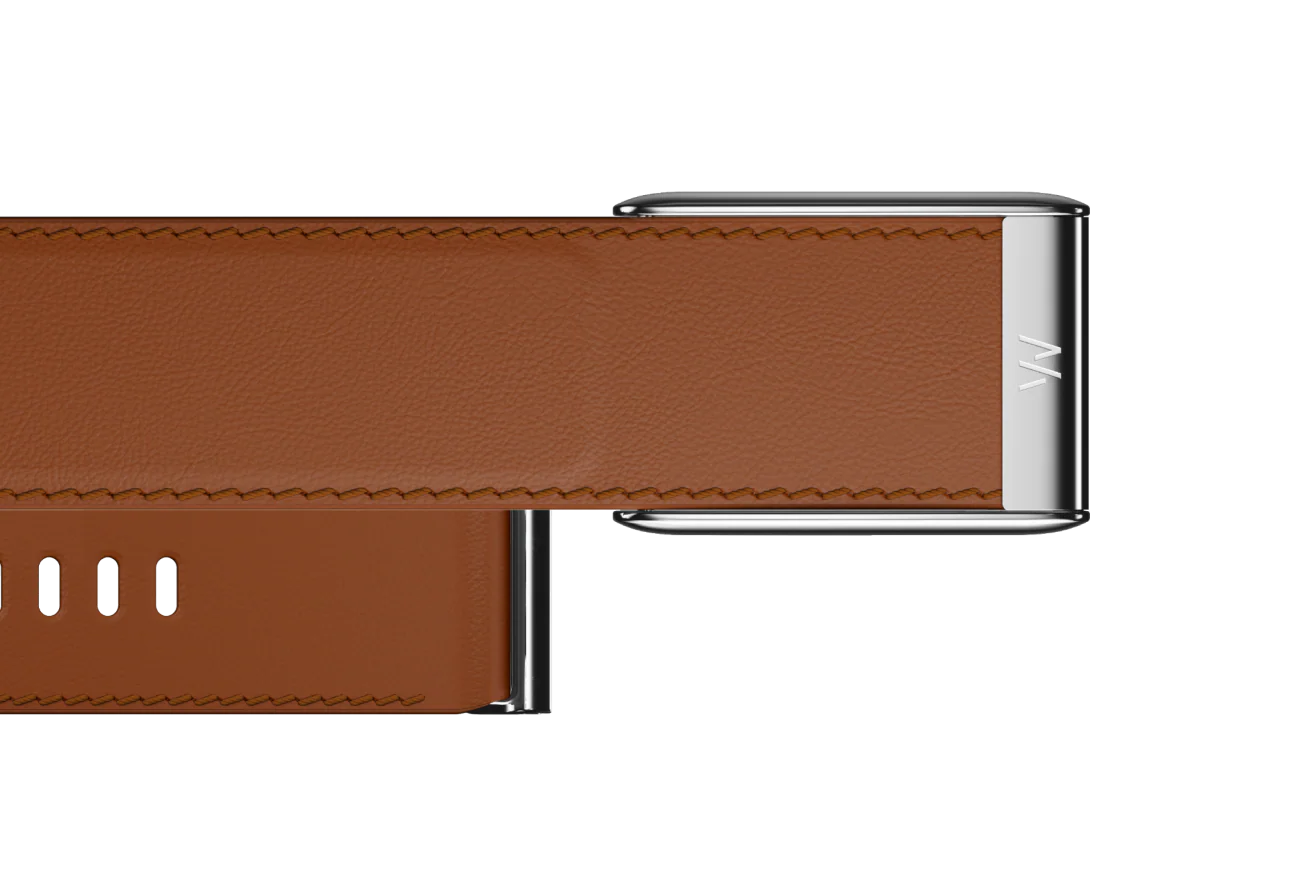 Whoop 5 LeatherLuxe Band Titanium