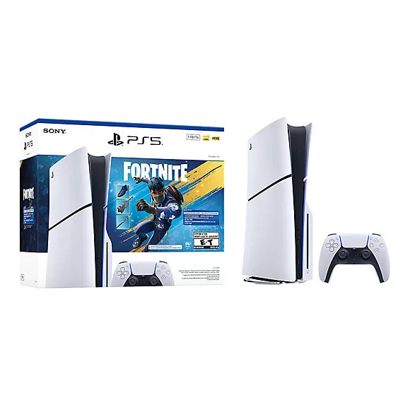 Sony PlayStation 5 Slim Blu-Ray Disc 1TB SSD Fortnight included