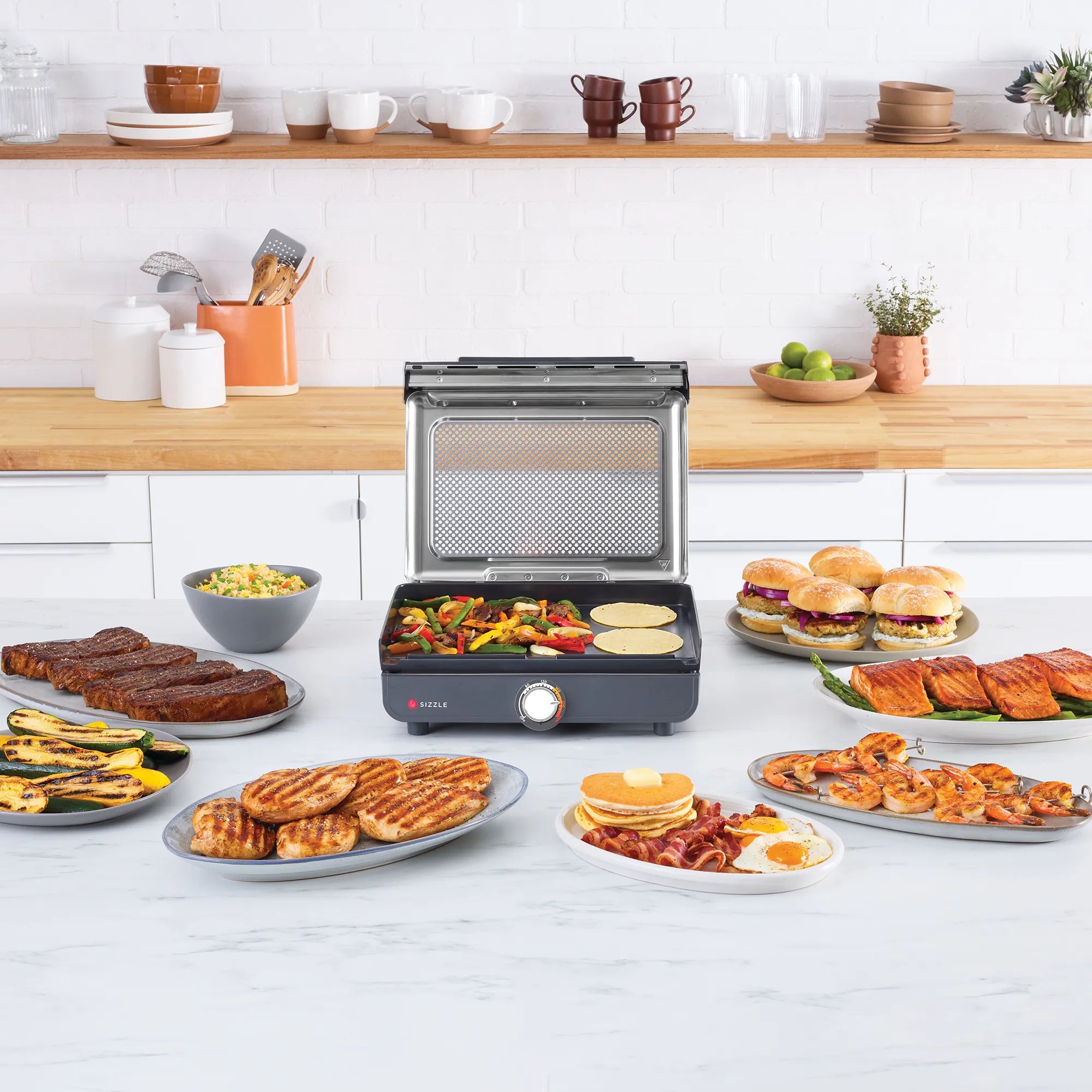 Ninja Sizzle Indoor Grill and Griddle Flat Plate GR101