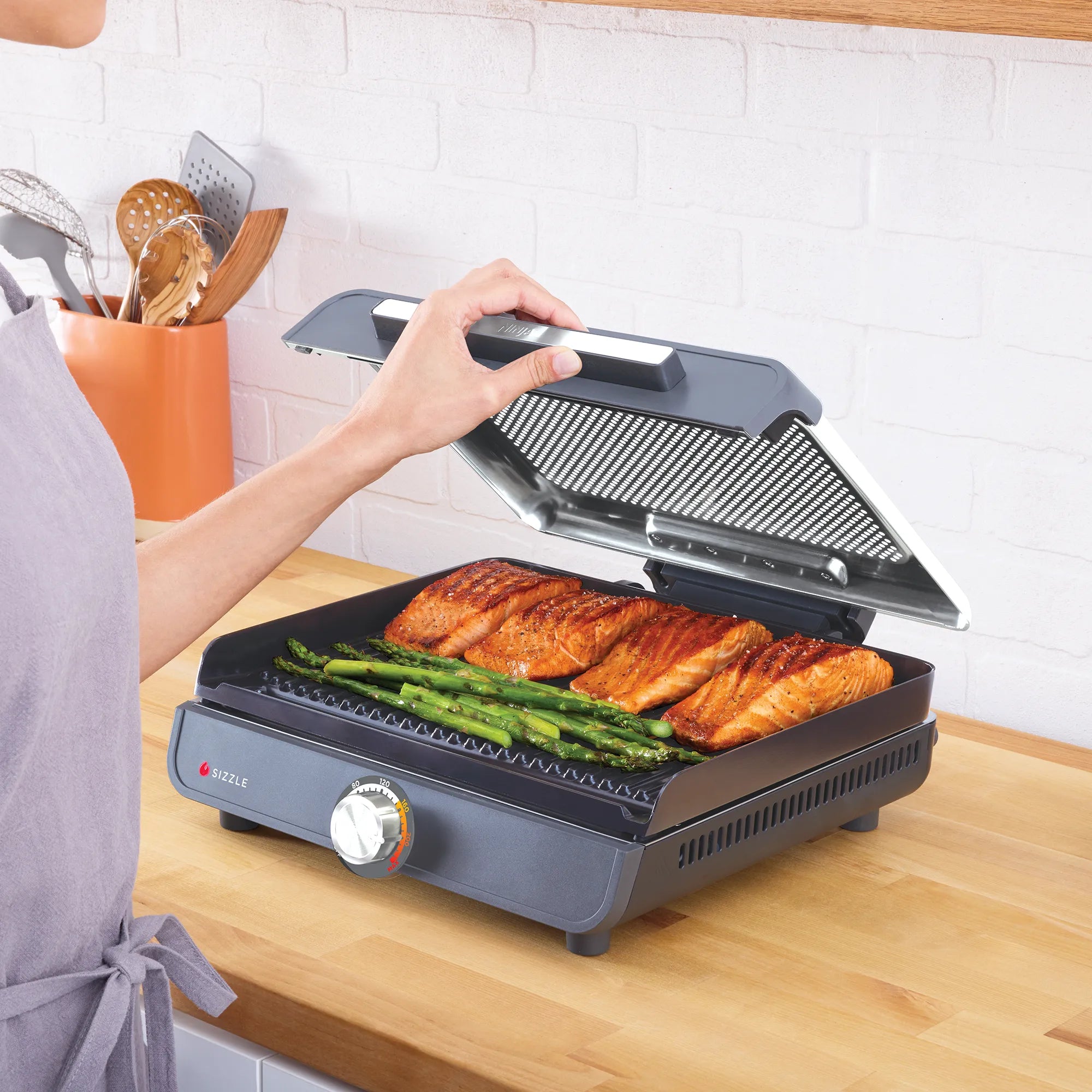 Ninja Sizzle Indoor Grill and Griddle Flat Plate GR101