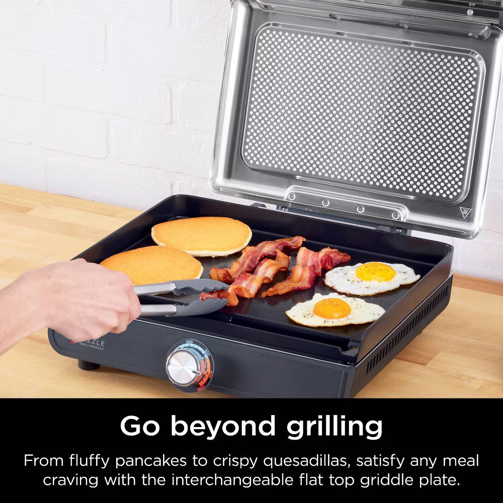 Ninja Sizzle Indoor Grill and Griddle Flat Plate GR101