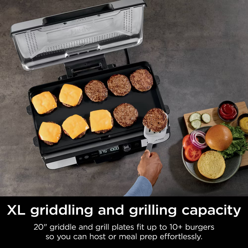 Ninja Sizzle Pro XL Indoor Grill and Griddle Flat Plate GX101