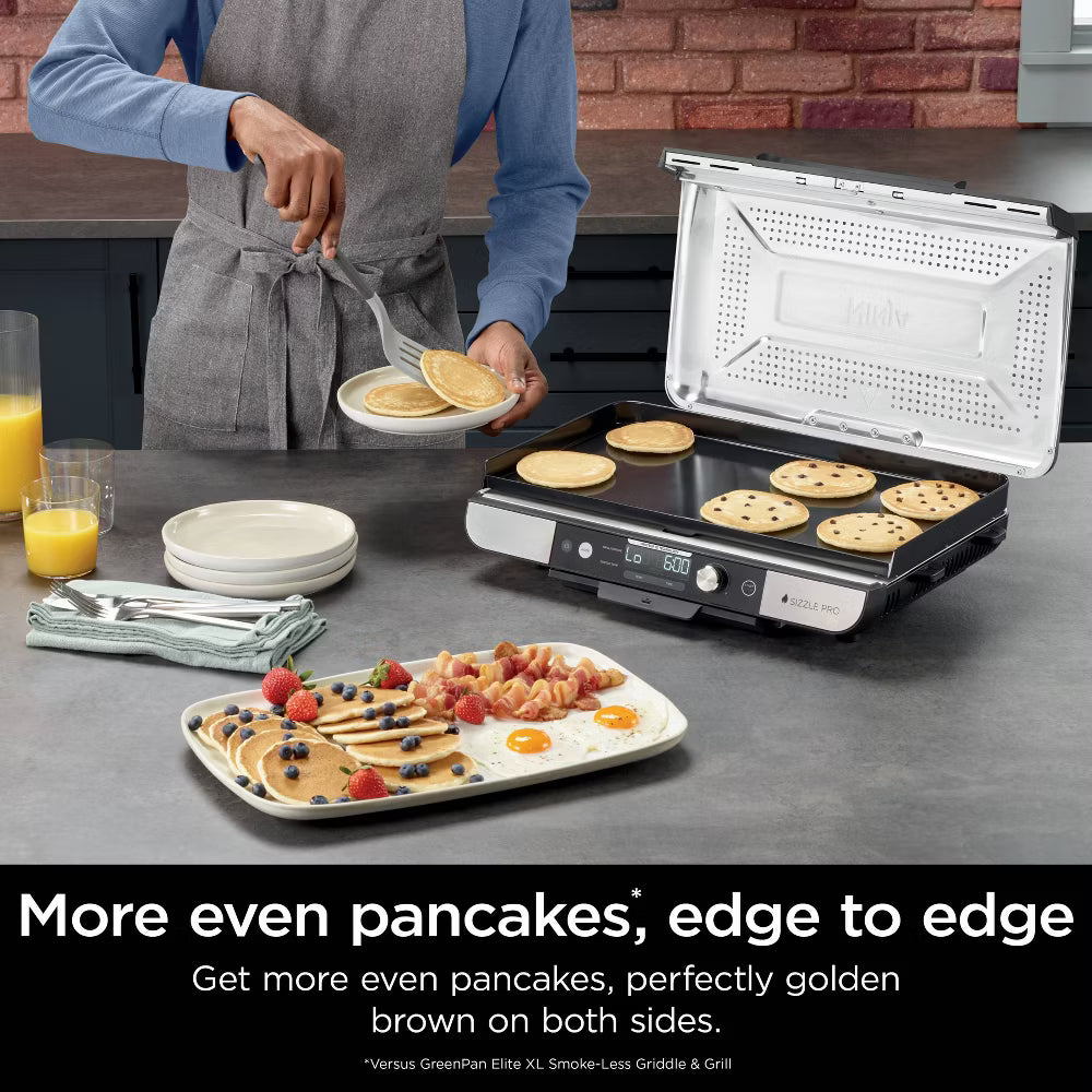 Ninja Sizzle Pro XL Indoor Grill and Griddle Flat Plate GX101