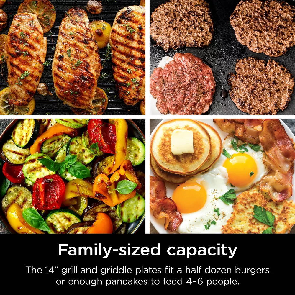 Ninja Sizzle Indoor Grill and Griddle Flat Plate GR101