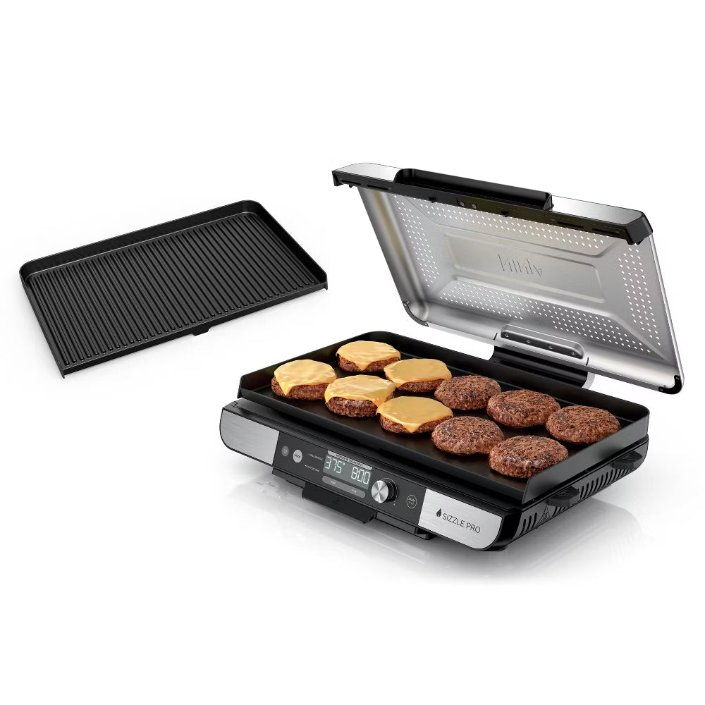 Ninja Sizzle Pro XL Indoor Grill and Griddle Flat Plate GX101