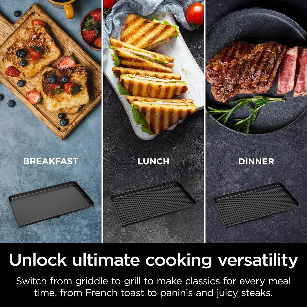 Ninja Sizzle Pro XL Indoor Grill and Griddle Flat Plate GX101