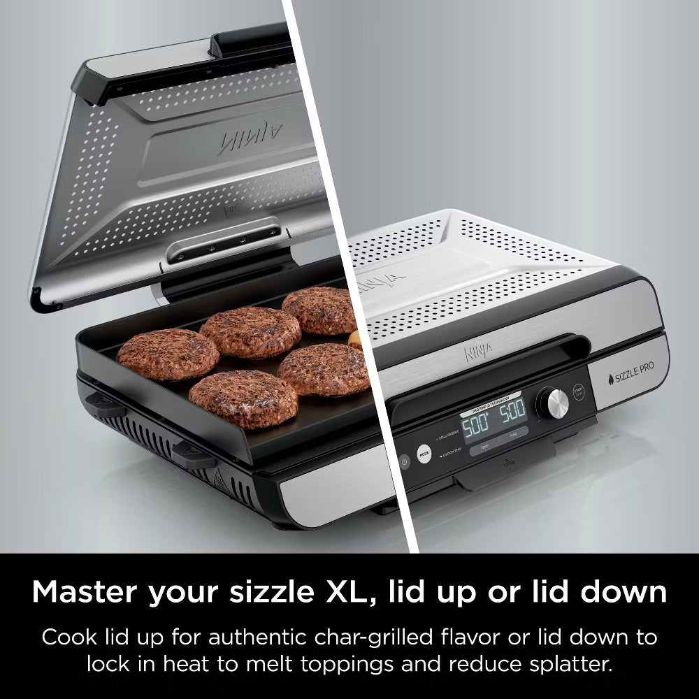 Ninja Sizzle Pro XL Indoor Grill and Griddle Flat Plate GX101