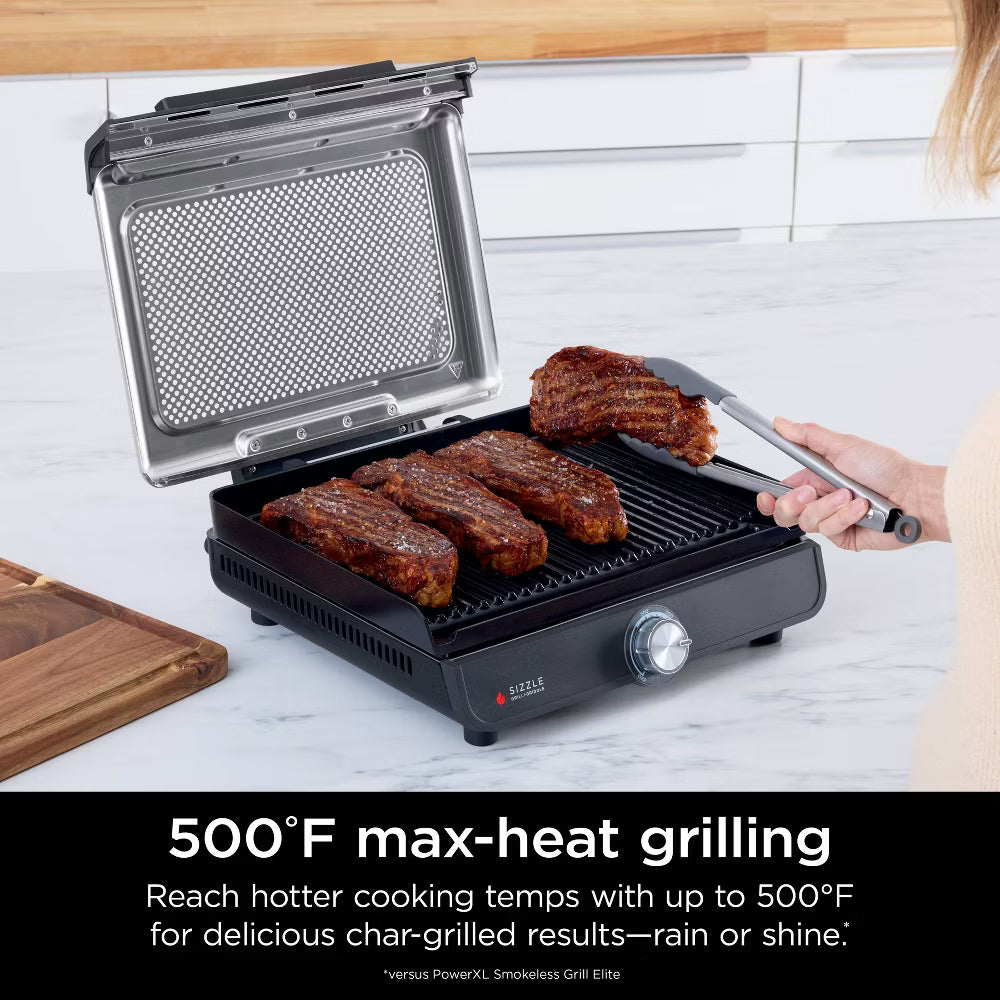 Ninja Sizzle Indoor Grill and Griddle Flat Plate GR101