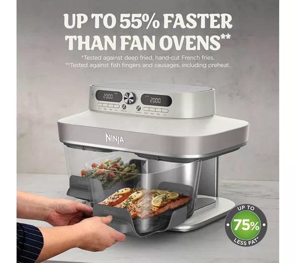 Ninja CRISPi DualZone 8-in-1 Function Glass Air Fryer DD102