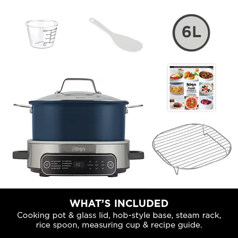 Ninja Foodi 8-Mode 6L PossibleCooker Rice and Slow Cooker MC1101