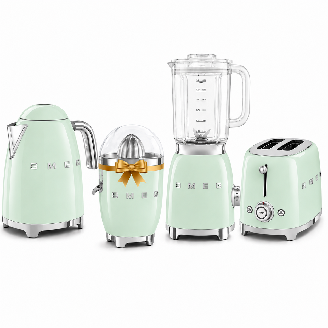 Smeg Summer Bundle 3 ( Kettle, Toaster, Blender and Juicer )