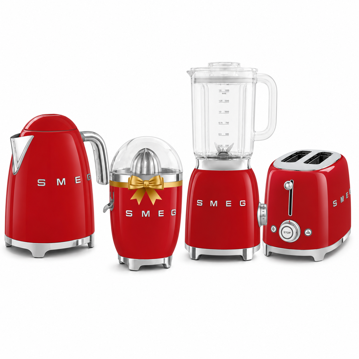 Smeg Summer Bundle 3 ( Kettle, Toaster, Blender and Juicer )