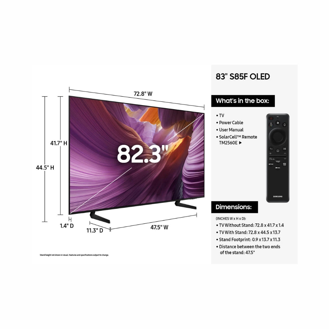 Samsung OLED S85F 4K Vision AI Smart TV