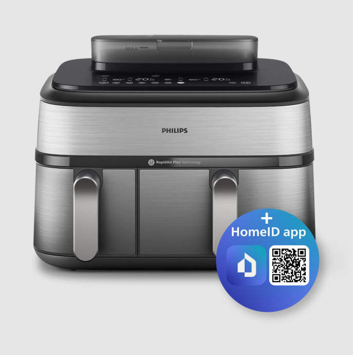 Philips AirFryer 5000 Series Dual Basket with Steam 9L NA555/09