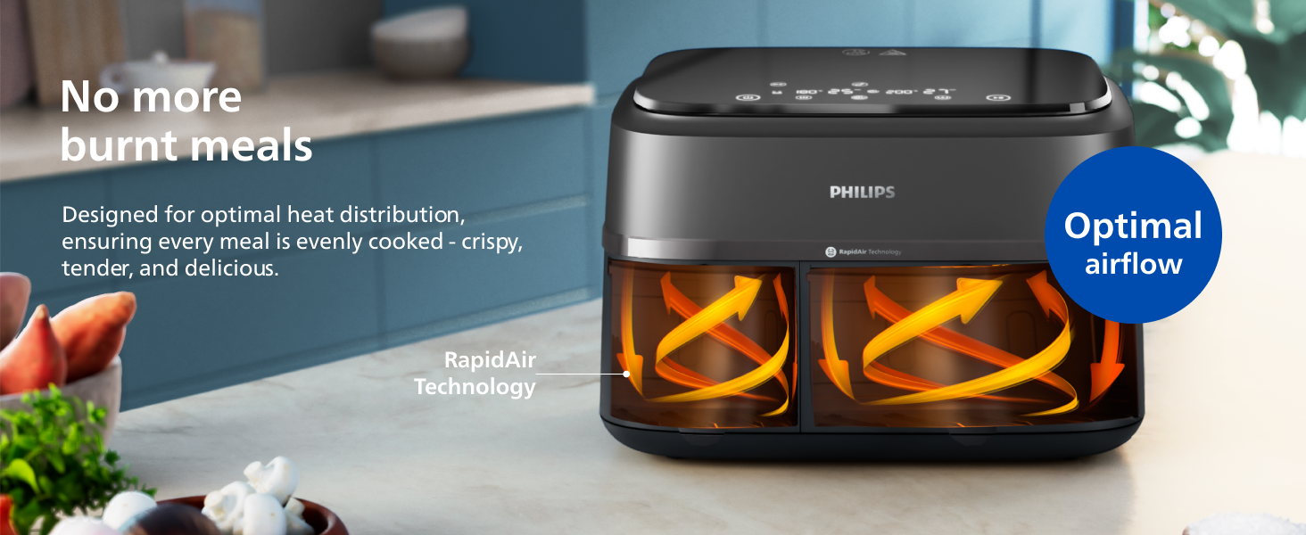 Philips AirFryer 3000 Series Dual Basket XXL 9L  NA350/00