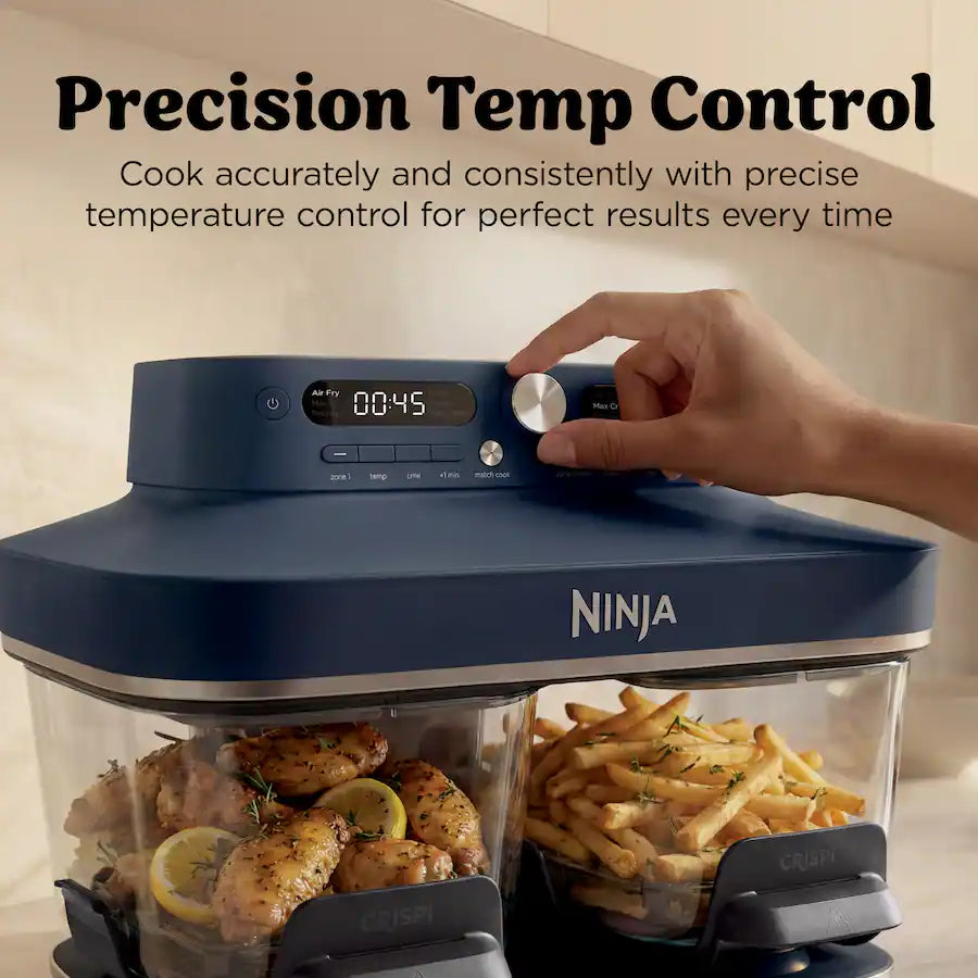 Ninja CRISPi DualZone 8-in-1 Function Glass Air Fryer DD102