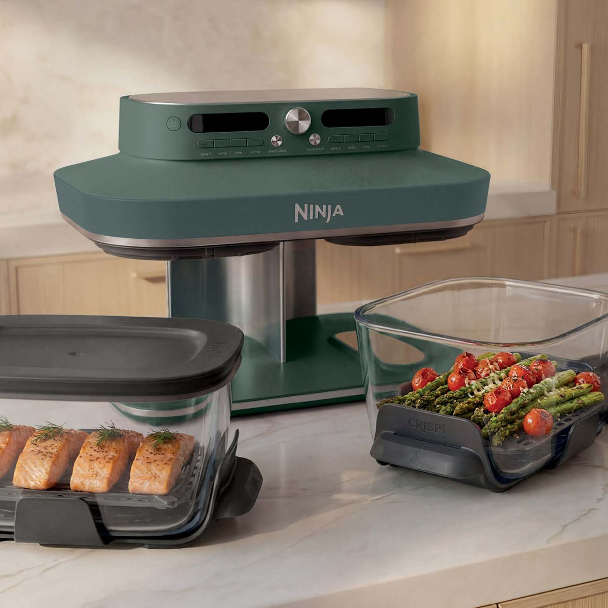 Ninja CRISPi DualZone 8-in-1 Function Glass Air Fryer DD102