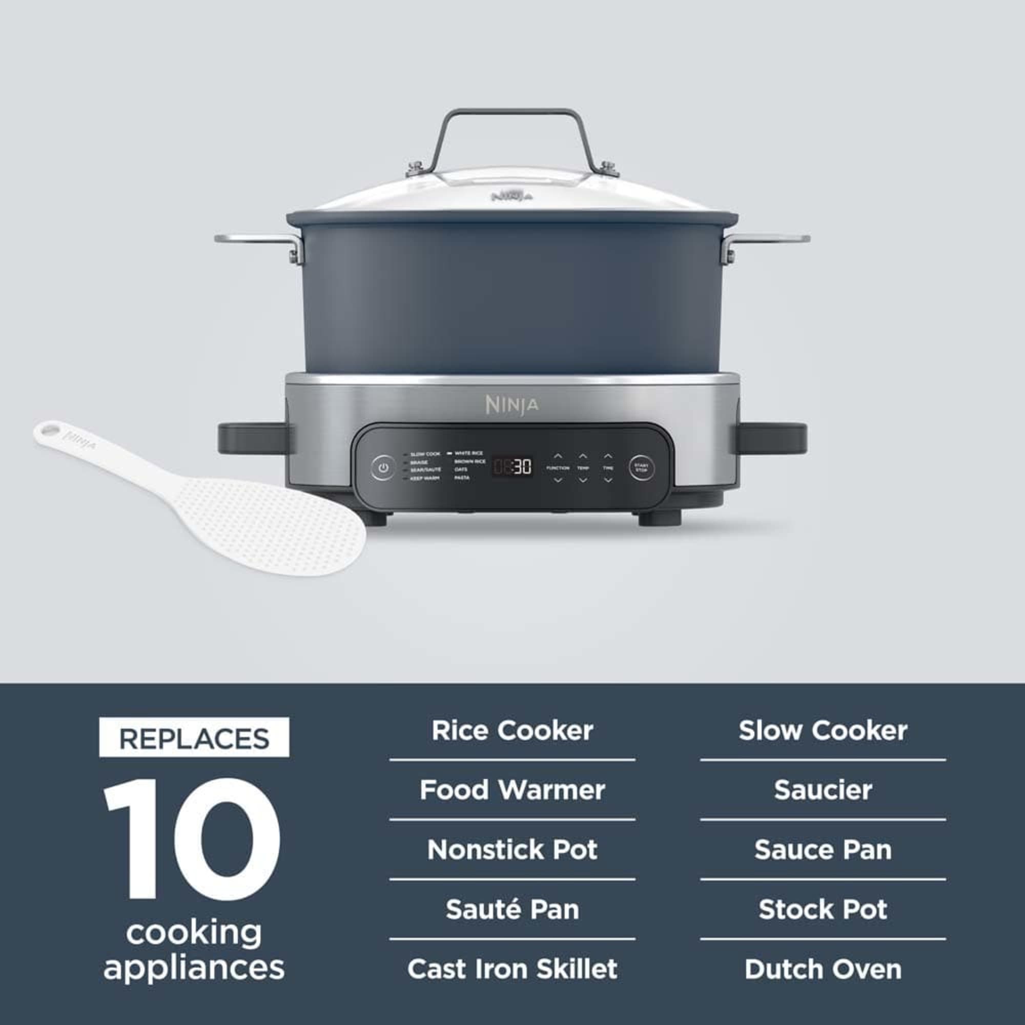 Ninja Foodi 8-Mode 6L PossibleCooker Rice and Slow Cooker MC1101