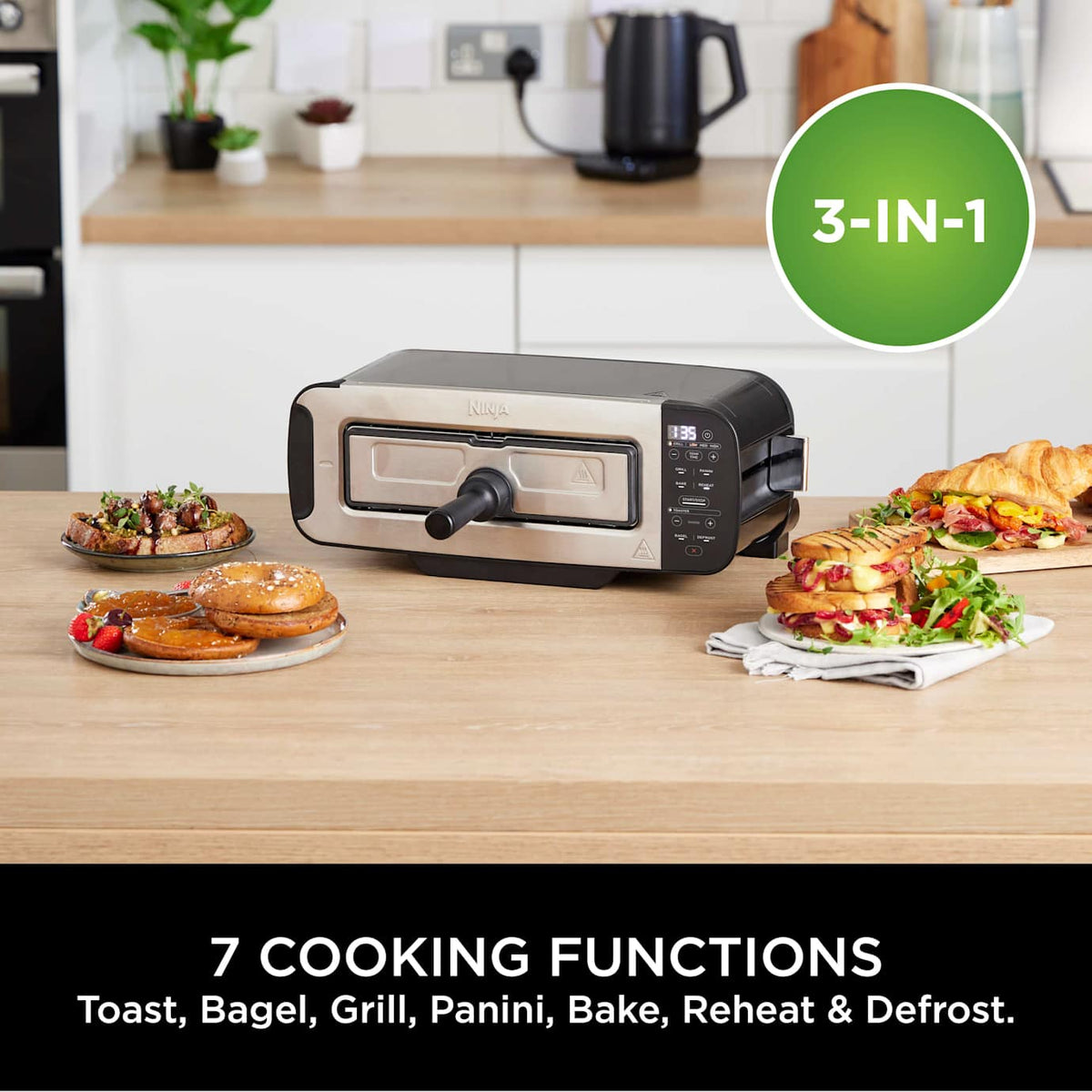 Ninja Foodi 3-in-1 Toaster Grill and Panini Press ST202