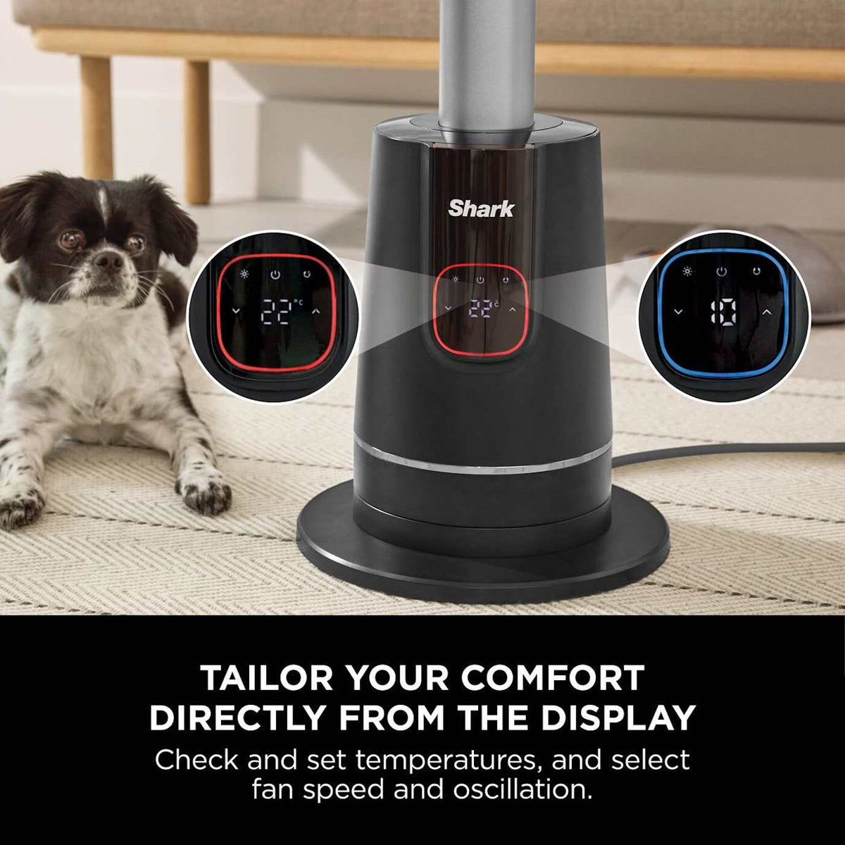 Shark TurboBlade Cool + Heat 2-in-1 Bladeless Tower Fan & Space Heater TH200