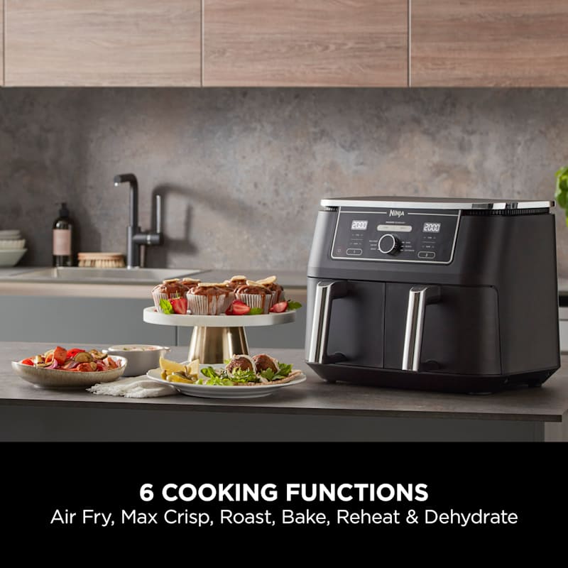 Ninja Foodi MAX Dual Zone Digital Air Fryer 2 Drawers 9.5L AF400