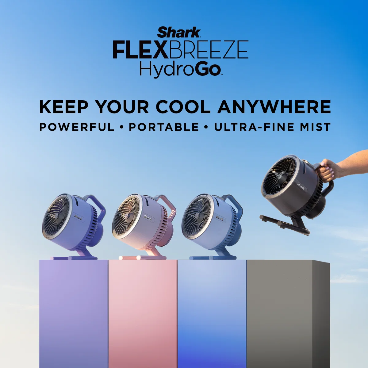 Shark FlexBreeze HydroGo Misting Portable Fan FA050
