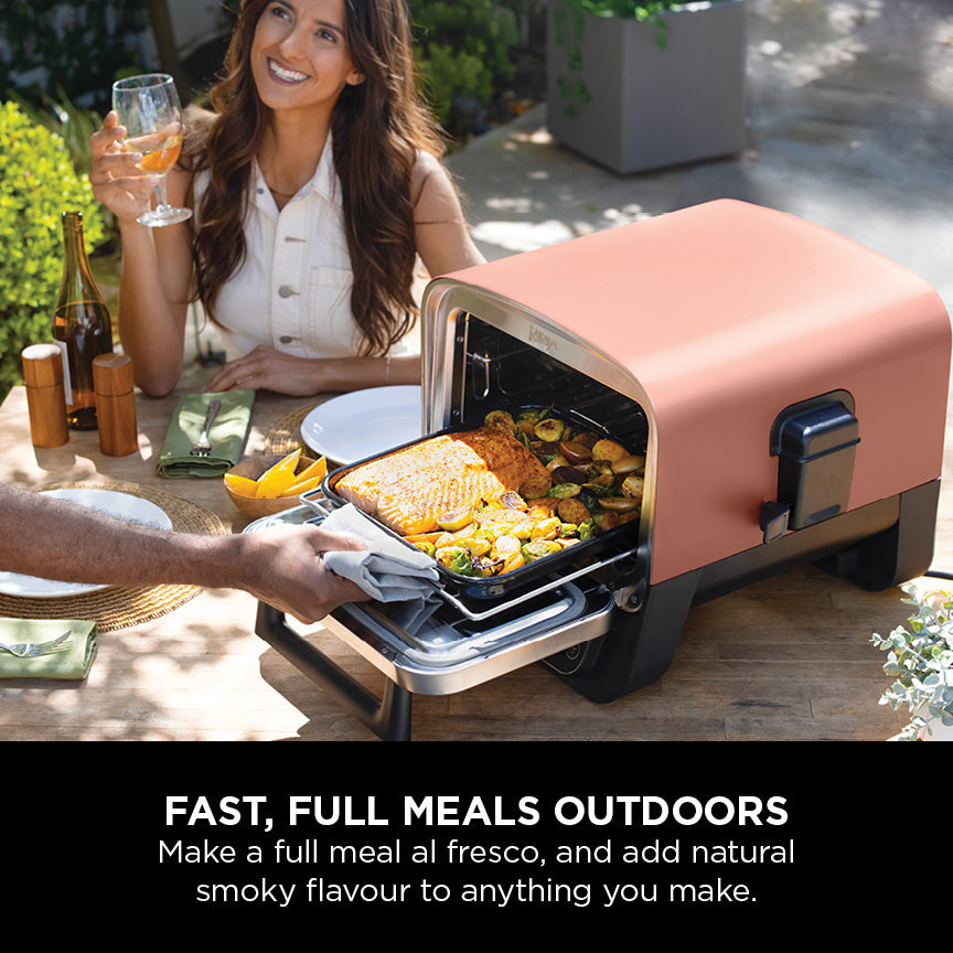 Ninja Woodfire 8-In-1 Electric Oven  Pizza Maker And BBQ Smoker OO101