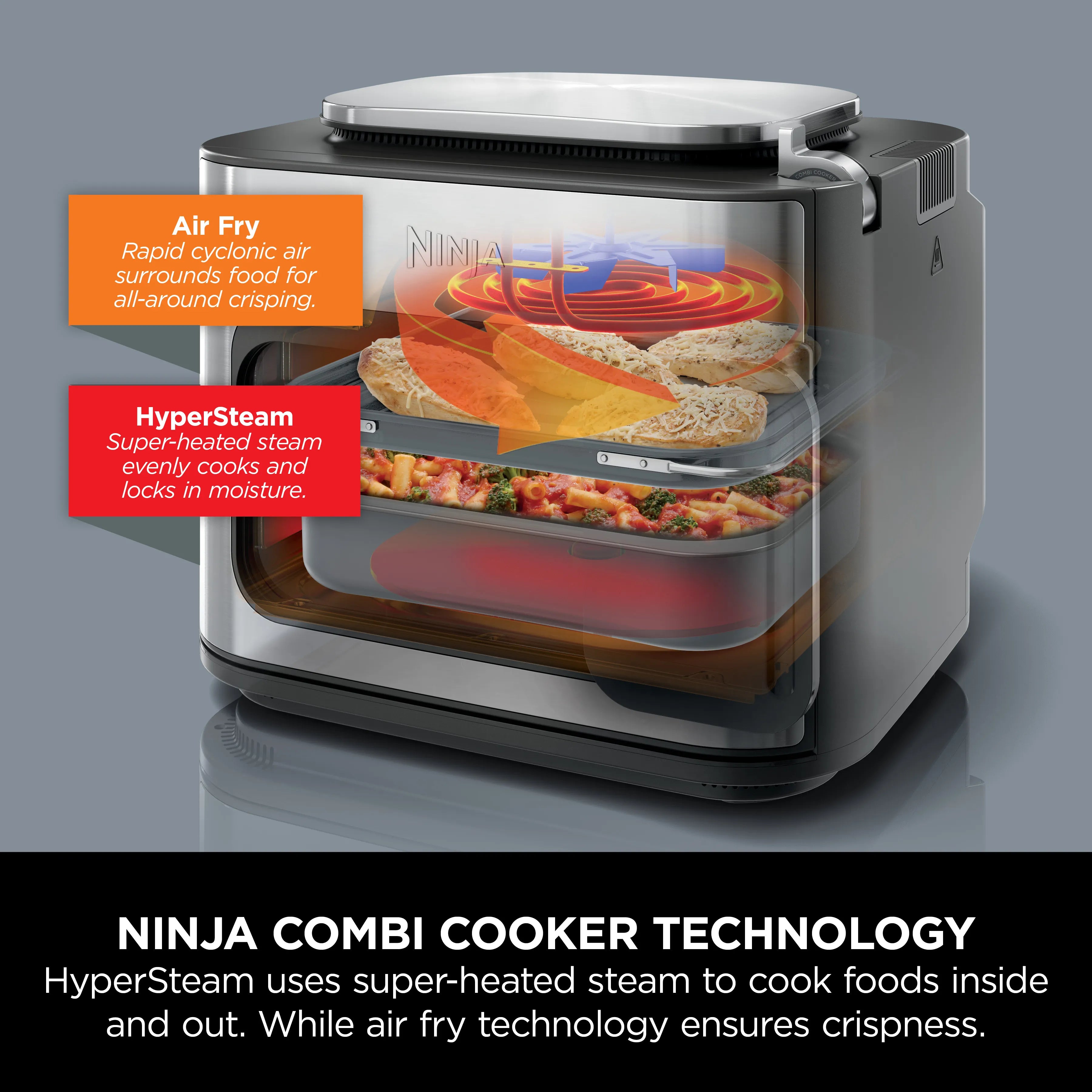 Ninja Combi 12-In-1 Multi-Cooker Oven & Air Fryer 12.5L SFP700ME
